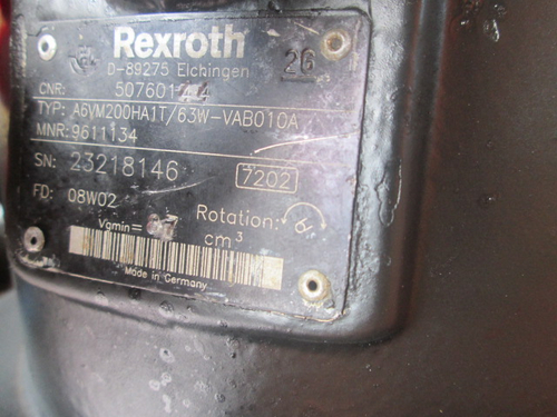 Motore Rexroth A6VM200HA1T/63W-VAB010A